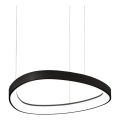 Ideal Lux - Lámpara colgante LED con cable GEMINI LED/36W/230V 2700K Ø 42,5 cm CRI 90 negra