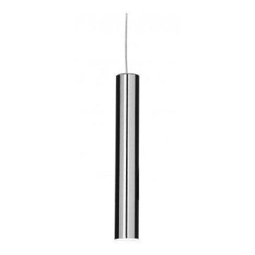 Ideal Lux - Lámpara colgante LED con cable LOOK 1xGU10/7W/230V CRI 90 diámetro 6 cm cromo brillante