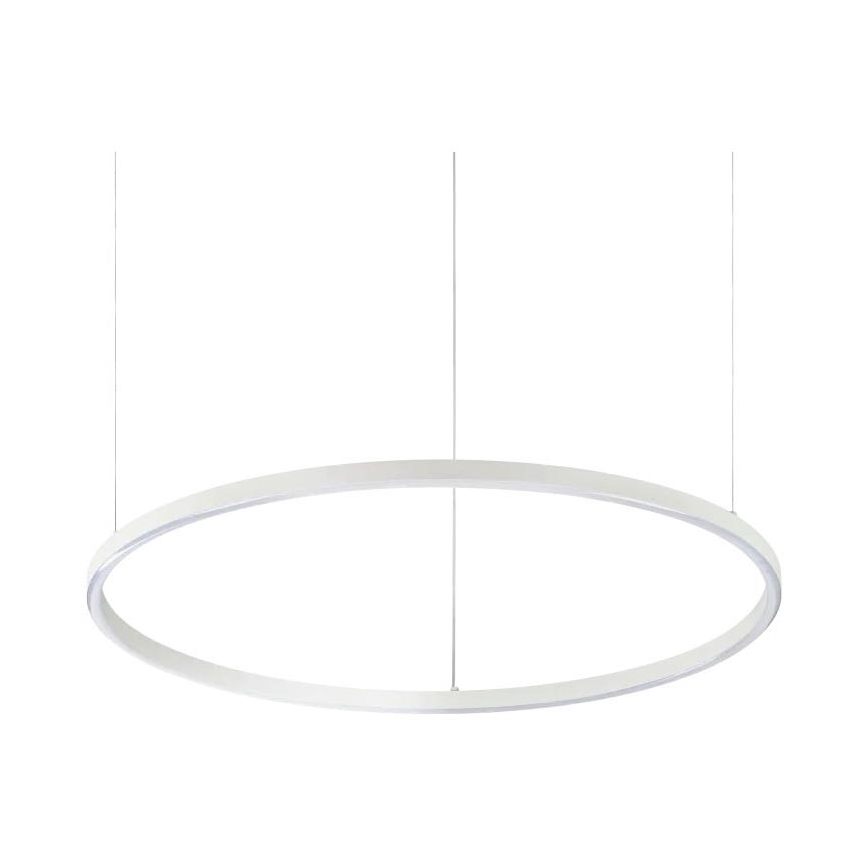 Ideal Lux - Lámpara colgante LED con cable ORACLE SLIM LED/37W/230V 2700K CRI 90 Ø 70 cm blanca