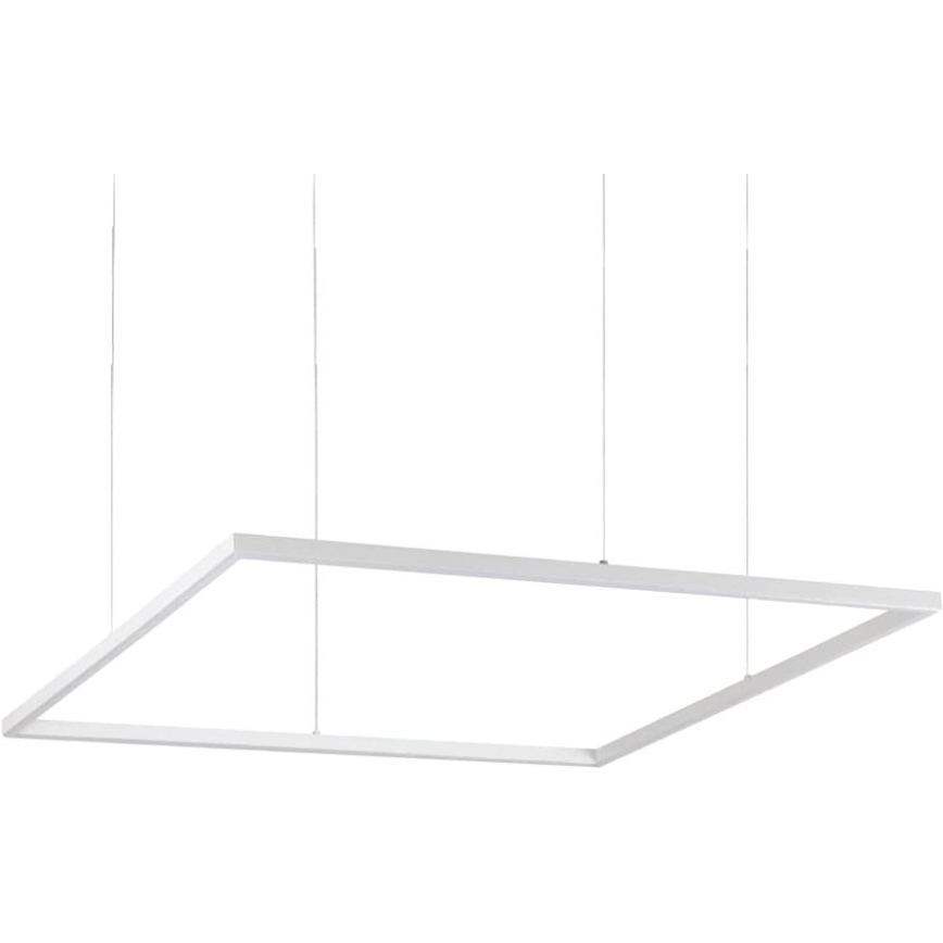 Ideal Lux - Lámpara LED suspendida por cable ORACLE SLIM LED/53W/230V 3000K CRI 90 90x90 cm blanca