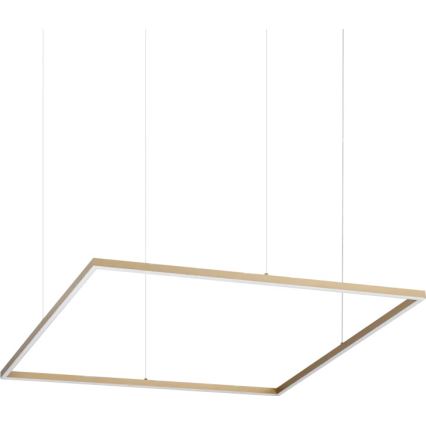 Ideal Lux - Lámpara colgante LED con cable ORACLE SLIM LED/53W/230V 3000K CRI 90 90x90 cm dorada
