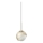 Ideal Lux - Lámpara colgante LED en cable BLOOM 1xG9/3W/230V, Ø 11,5 cm, dorado/beige ahumado