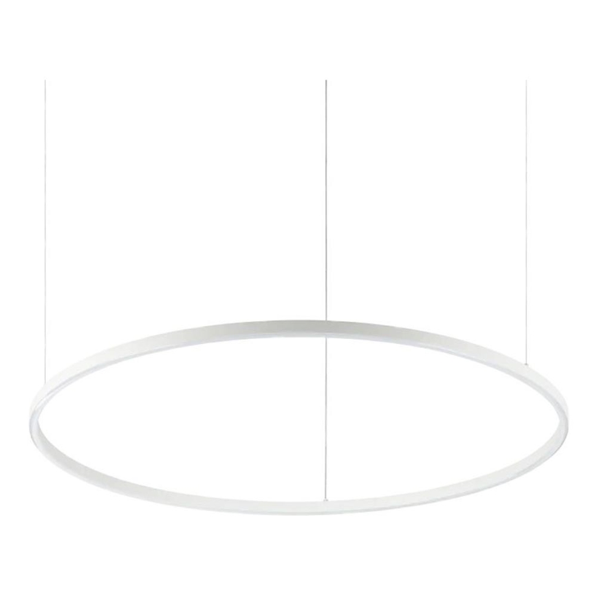 Ideal Lux - Lámpara colgante con cable ORACLE SLIM LED/53W/230V 2700K CRI 90 diámetro 90 cm blanca