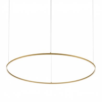 Ideal Lux - Lámpara colgante LED ORACLE SLIM LED/83W/230V 3000K CRI 90, diámetro 150 cm, dorada