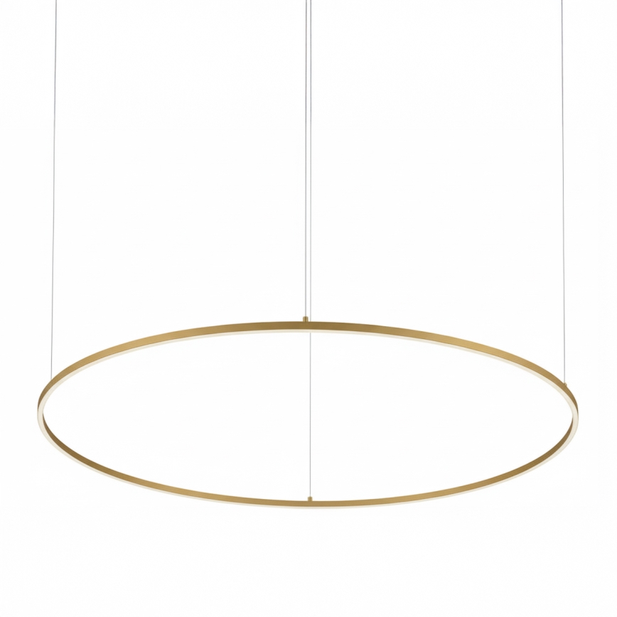Ideal Lux - Lámpara colgante LED ORACLE SLIM LED/83W/230V 3000K CRI 90, diámetro 150 cm, dorada