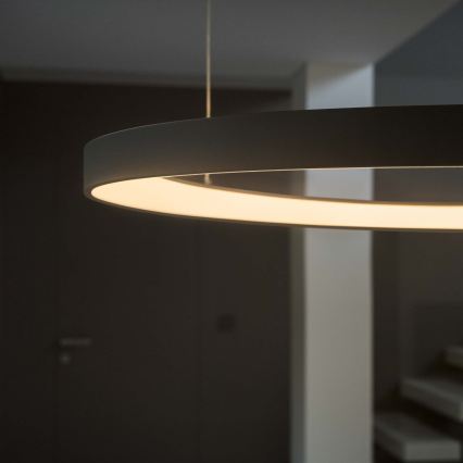 Ideal Lux - Lámpara colgante LED con cable GEMINI LED/36W/230V 4000K Ø 42,5 cm CRI 90 negra