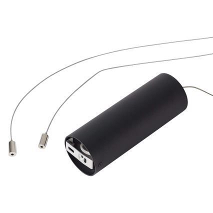 Ideal Lux - Lámpara colgante LED con cable GEMINI LED/36W/230V 4000K Ø 42,5 cm CRI 90 negra