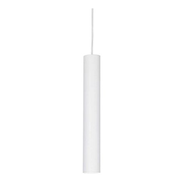 Ideal Lux - Lámpara colgante LED LOOK con cable 1x GU10/7W/230V CRI 90 diámetro 6 cm blanca