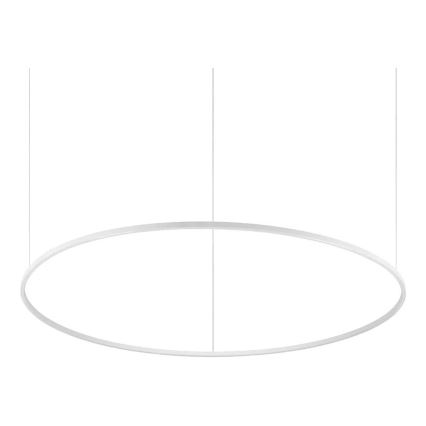 Ideal Lux - Lámpara colgante LED con cable ORACLE SLIM LED/83W/230V 2700K CRI 90 Ø 150 cm blanca