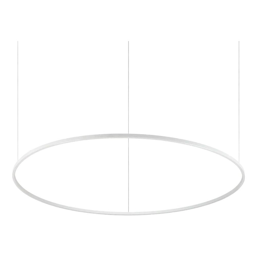 Ideal Lux - Lámpara colgante LED con cable ORACLE SLIM LED/83W/230V 2700K CRI 90 Ø 150 cm blanca