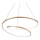Ideal Lux - Lámpara colgante LED regulable en cable OZ LED/55W/230V, diámetro 80 cm, CRI 90, acabado dorado