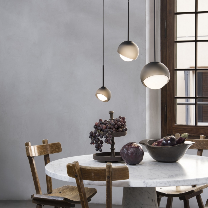 Ideal Lux - Lámpara colgante LED sobre cable BLOOM 1xG9/3W/230V Ø 11,5 cm negra