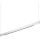 Ideal Lux - Lámpara colgante LED suspendida por cable DESK ACCENT LED/36W/230V CRI 90 120 cm blanca