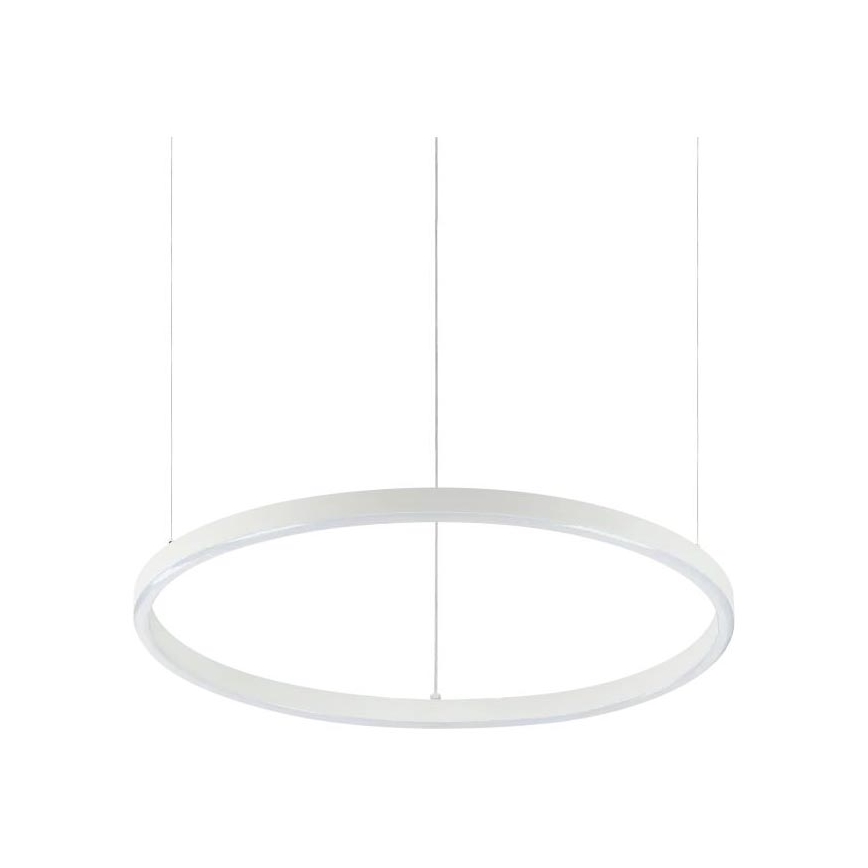 Ideal Lux - Lámpara colgante LED con cable ORACLE SLIM LED/29W/230V 2700K IRC 90 Ø 50 cm blanco