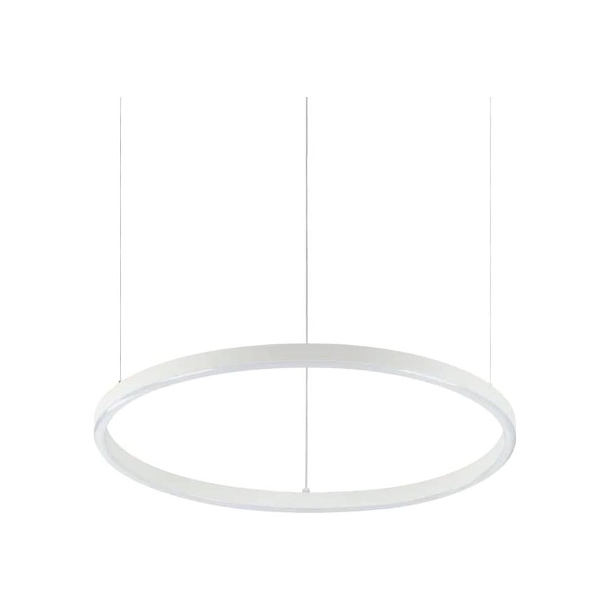Ideal Lux - Lámpara colgante LED con cable ORACLE SLIM LED/29W/230V 3000K CRI 90 Ø 50 cm blanca