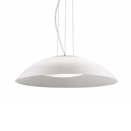 Ideal Lux - Lámpara colgante LENA con cable, 3x E27 (máx. 60 W), 230 V, Ø 64 cm, blanca