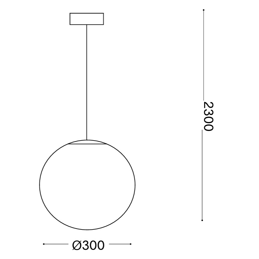 Ideal Lux - Lámpara colgante MAPA 1xE27/42W/230V, diámetro 30 cm, blanca