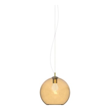 Ideal Lux - Lámpara colgante NEMO 1xE27/42W/230V diá. 20 cm beige
