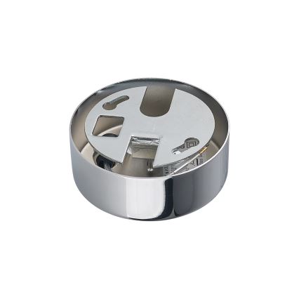 Ideal Lux - Lámpara colgante NODI suspendida por cable, 9x E14/28W/230V, diámetro 80 cm, cromo brillante/blanco