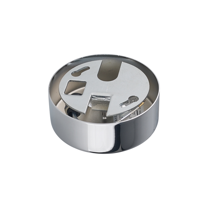 Ideal Lux - Lámpara colgante NODI suspendida por cable, 9x E14/28W/230V, diámetro 80 cm, cromo brillante/blanco