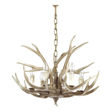 Ideal Lux - Lámpara de araña con cadena CHALET 6xE14/40W/230V asta