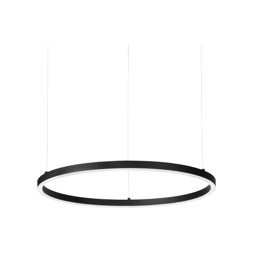 Ideal Lux - Lámpara de araña LED regulable ORACLE SLIM LED/28W/230V 4000K diá. 50 cm CRI 90 negro