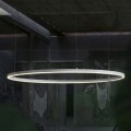 Ideal Lux - Lámpara de araña LED regulable ORACLE SLIM LED/28W/230V 4000K diá. 50 cm CRI 90 blanco