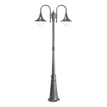 Ideal Lux - Lámpara de exterior CIMA 2xE27/52W/230V 216 cm IP43 antracita