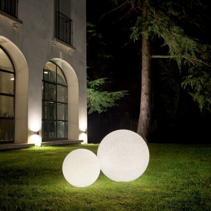 Ideal Lux - Lámpara de exterior DORIS 1xE27/60W/230V Ø 30 cm IP44 gris