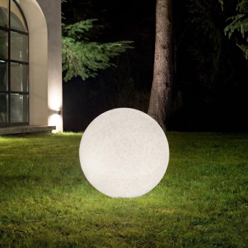 Ideal Lux - Lámpara de exterior DORIS 1xE27/60W/230V Ø 48 cm IP44 gris
