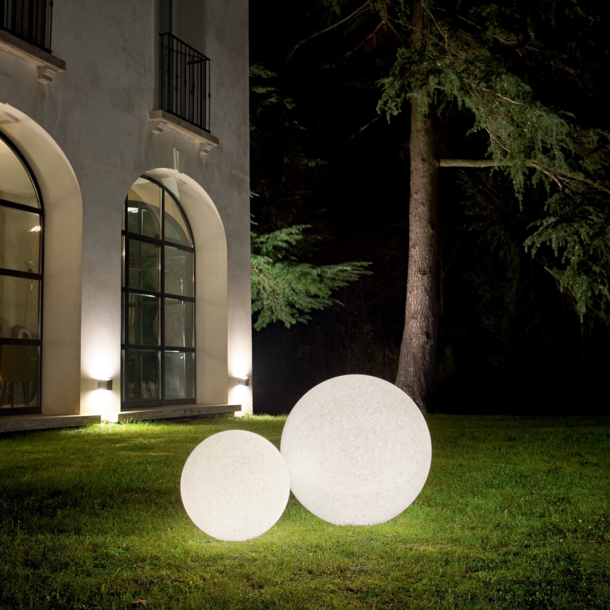 Ideal Lux - Lámpara de exterior DORIS 1xE27/60W/230V Ø 58 cm IP44 gris