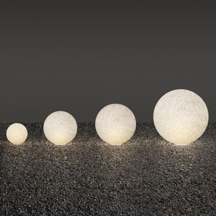 Ideal Lux - Lámpara de exterior DORIS 1xE27/60W/230V Ø 58 cm IP44 gris