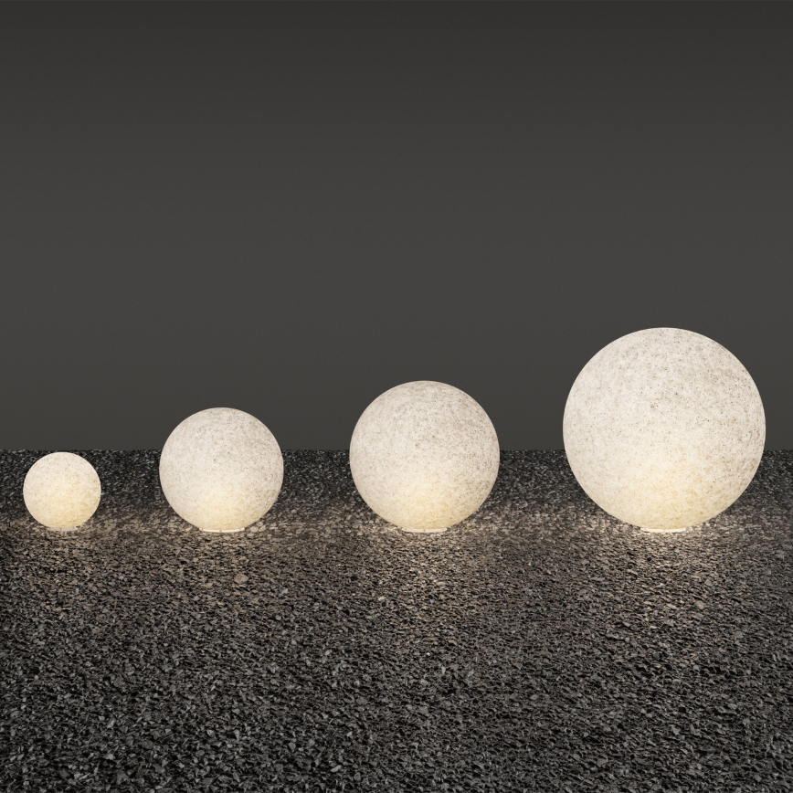 Ideal Lux - Lámpara de exterior DORIS 1xE27/60W/230V Ø 58 cm IP44 gris