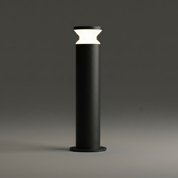 Ideal Lux - Lámpara de exterior TORRE 1xE27/15W/230V 60 cm IP65 negra