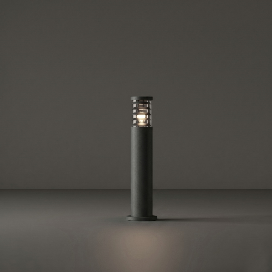 Ideal Lux - Lámpara de exterior TRONCO 1xE27/42W/230V 60 cm IP65 antracita