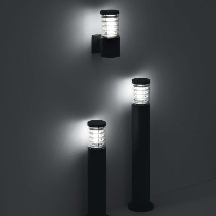 Ideal Lux - Lámpara de exterior TRONCO 1xE27/42W/230V 60 cm IP65 antracita