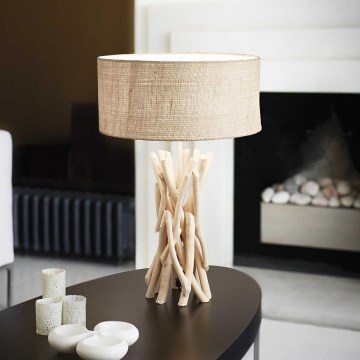 Ideal Lux - Lámpara de mesa DRIFTWOOD 1xE27/60W/230V guayaba