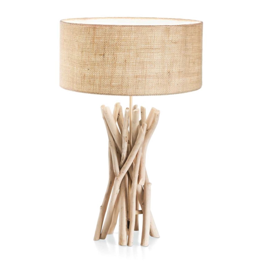 Ideal Lux - Lámpara de mesa DRIFTWOOD 1xE27/60W/230V guayaba