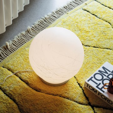 Ideal Lux - Lámpara de mesa LED CARTA 1xG9/3W/230V diá. 10 cm blanco