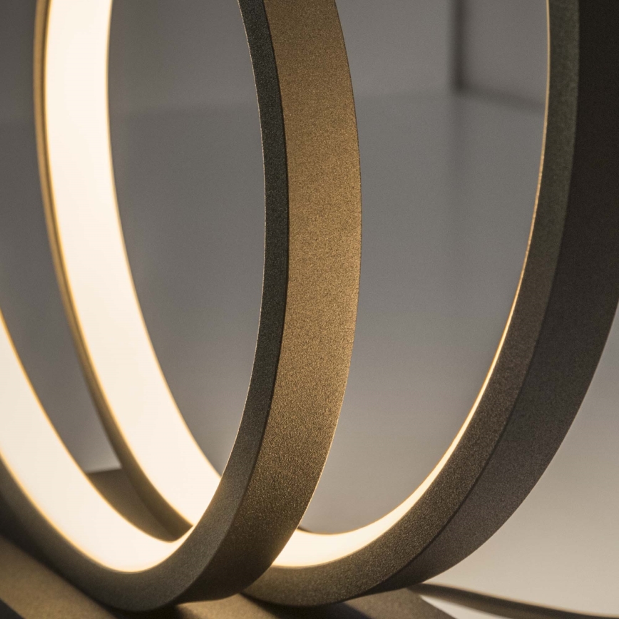Ideal Lux - Lámpara de mesa LED OZ LED/22W/230V CRI 90 negro