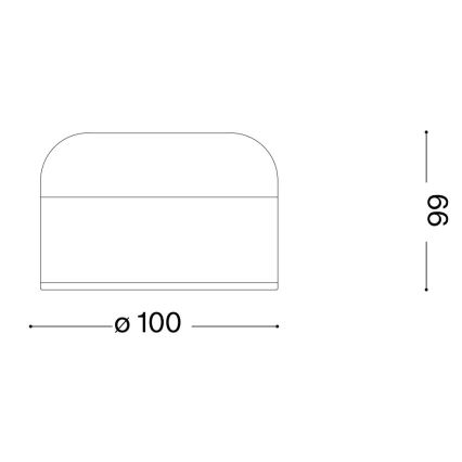 Ideal Lux - Lámpara de mesa táctil LED regulable MIGNON LED/5W/5V 1500 mAh Ø 10 cm CRI 90 cobre
