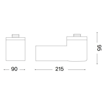 Ideal Lux - Lámpara de pared exterior CLIO 1xE27/42W/230V IP44 blanca