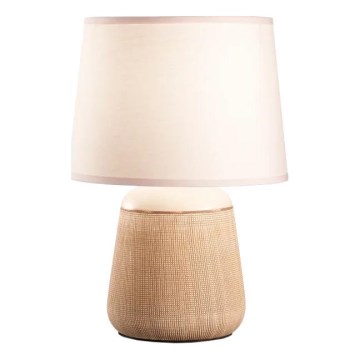 Ideal Lux - Lámpara de sobremesa KALI 1xE14/40W/230V crema/beige