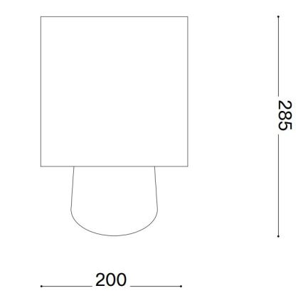 Ideal Lux - Lámpara de sobremesa KALI 1xE14/40W/230V crema/beige
