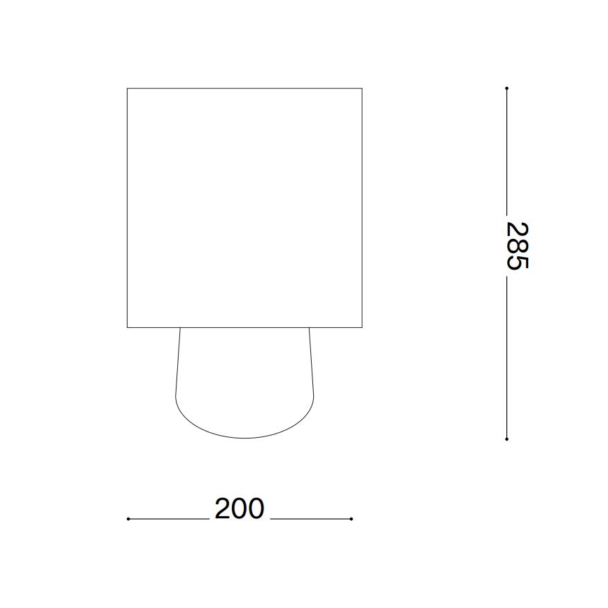 Ideal Lux - Lámpara de sobremesa KALI 1xE14/40W/230V crema/beige
