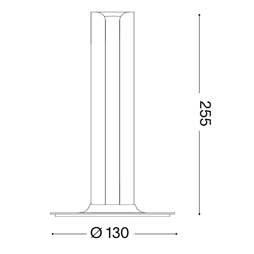 Ideal Lux - Lámpara de sobremesa LED regulable DORICA LED/8W/230V CRI 90 latón