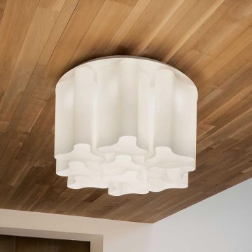 Ideal Lux - Lámpara de techo COMPO 10xE27/52W/230V diámetro 73,5 cm blanca