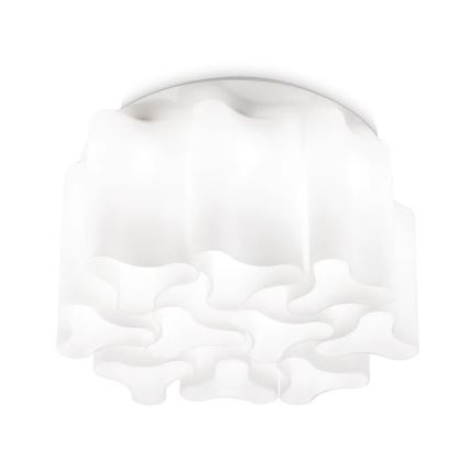 Ideal Lux - Lámpara de techo COMPO 10xE27/52W/230V diámetro 73,5 cm blanca
