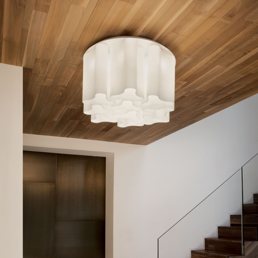 Ideal Lux - Lámpara de techo COMPO 10xE27/52W/230V diámetro 73,5 cm blanca