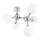 Ideal Lux - Lámpara de techo de superficie NODI 5xE14/28W/230V 50x55 cm cromado brillante/blanco